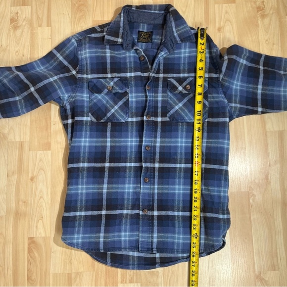 Jachs Flannel Button Front Shirt Plaid Men's Medium Long Sleeve - Picture 5 of 6